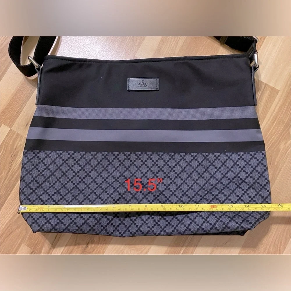Gucci Unisex Crossbody Messenger Diamanté Nylon Shoulder Bag